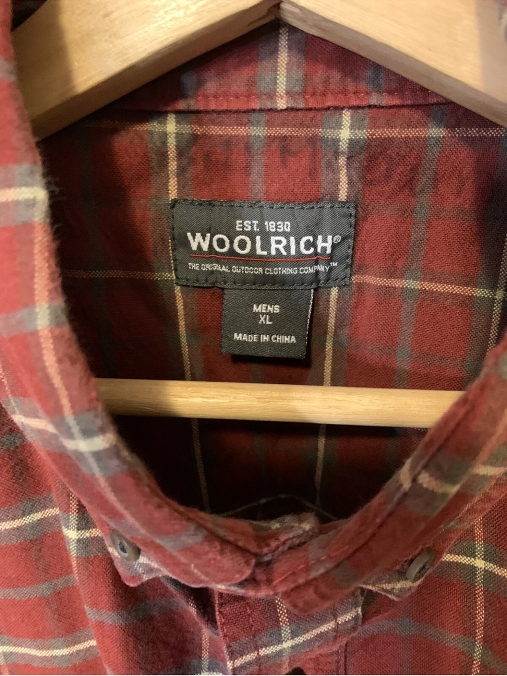 Woolrich Mens Sz‎ XL Plaid Flannel Shirt Jacket